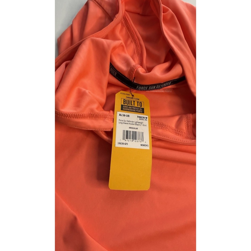 Ladies Force Sun Defender NWT Size XL Irregular Gator Neck Corral Color Top #2 - Picture 5 of 12